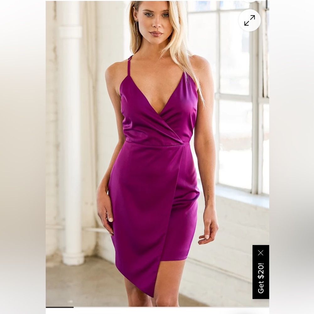 Lulu's Magenta Mini Dress